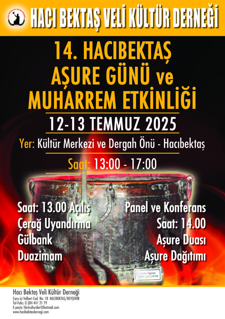 14. HACIBEKTAŞ AŞURE GÜNÜ VE MUHARREM ETKİNLİĞİ 2025